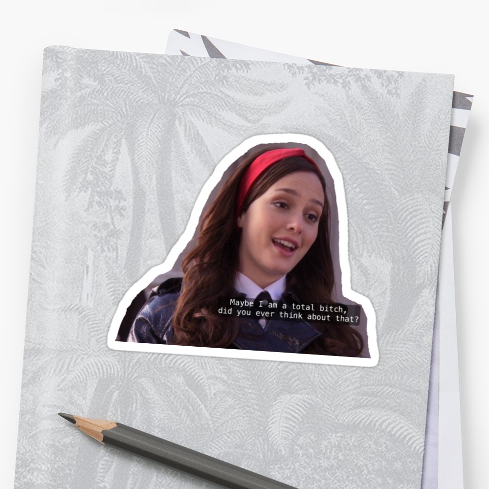 1000x1000 blair waldorf gossip girl sticker - Gossip Girl Drawing
