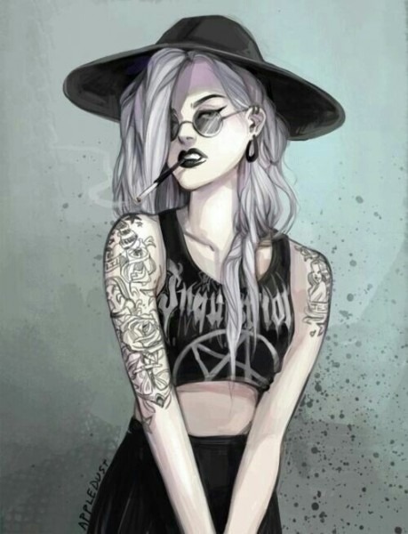 Goth Girl Drawing At Paintingvalley Com Explore Collection Of Goth Girl Drawing