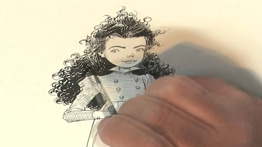 1024x576 drawing goth girl with chris riddell - Goth Girl Drawing