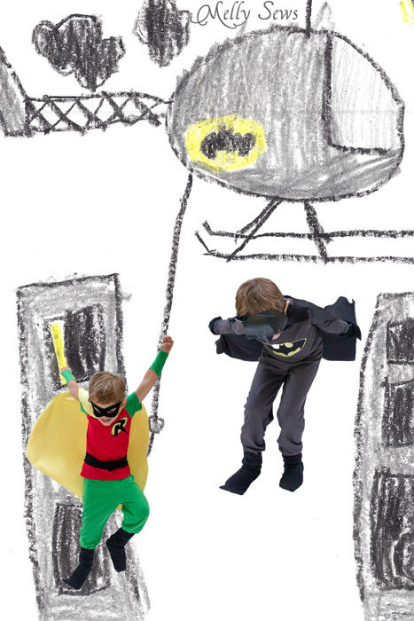 467x700 Diy Batman Costume - Gotham City Drawing Easy