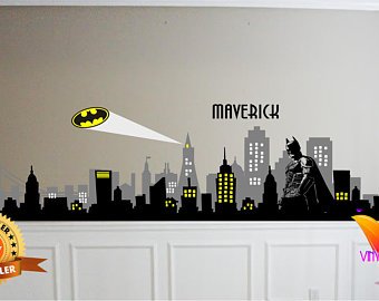 340x270 Gotham City Skyline Etsy - Gotham City Drawing Easy