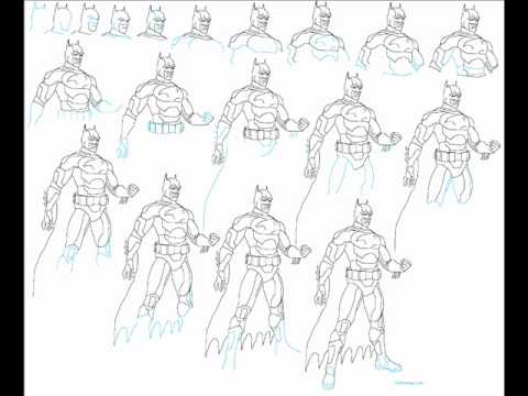 480x360 How To Draw Batman Gotham Knight Easy Simple Step - Gotham City Drawing Easy