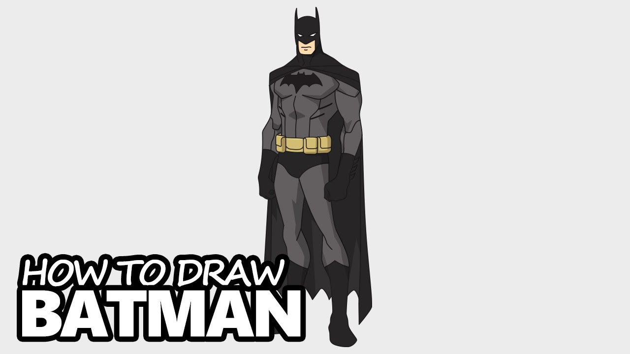 1280x720 How To Draw Batman - Gotham City Drawing Easy