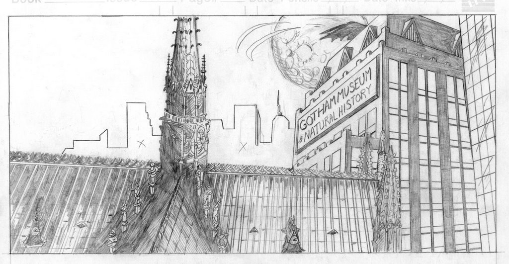 Cityscape Drawing Batman For Free Download - Gotham City Drawing Easy. 