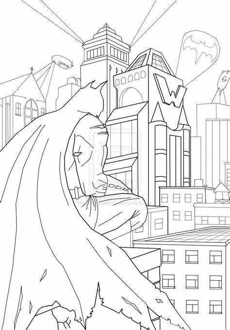 474x678 Gotham City Skyline Drawing Gtgt - Gotham City Skyline Drawing