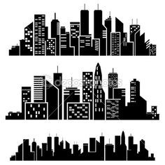 236x236 gotham city skyline outline vector cities silhouette library - Gotham City Skyline Drawing