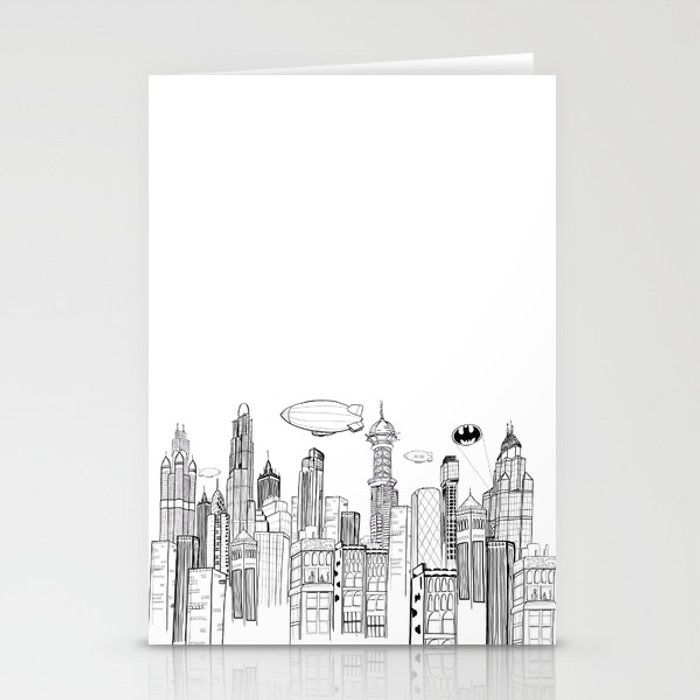 Gotham City Skyline Drawing at PaintingValley.com | Explore collection ...