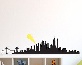 340x270 Gotham City Skyline Etsy - Gotham City Skyline Drawing