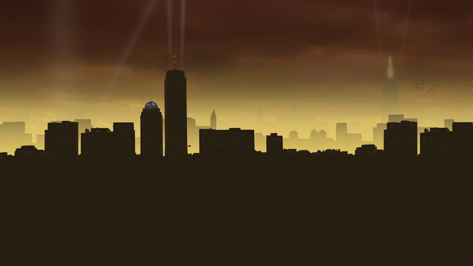 1600x900 Gotham City Skyline Drawing - Gotham City Skyline Drawing