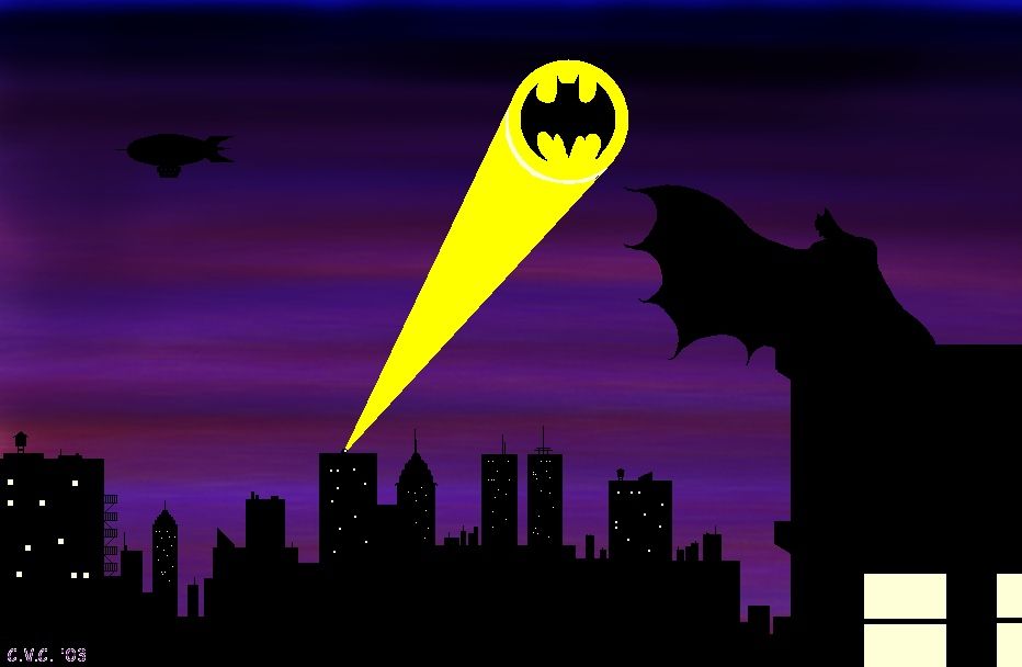 932x608 i must figure out how to make this purple sky happen! super - Gotham City Skyline Drawing