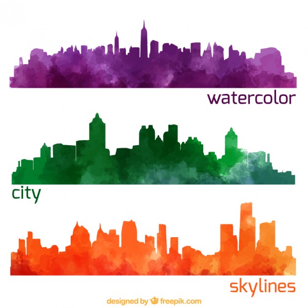 626x626 City Skyline Silhouette Vector Free Great Free Clipart - Gotham City Skyline Drawing