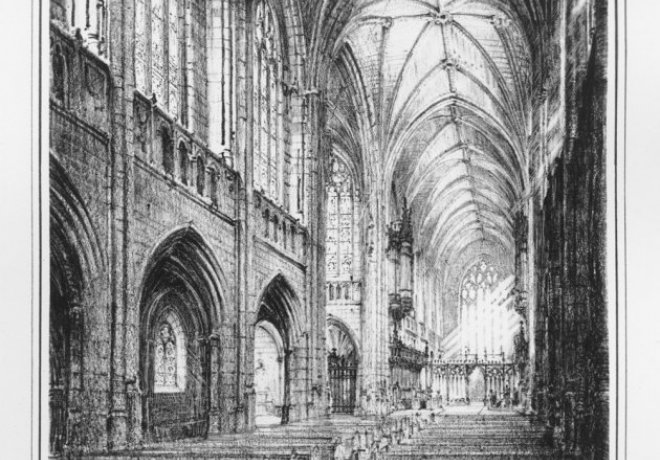 660x460 The Building Duke University Chapel - Gothic Architecture Drawing