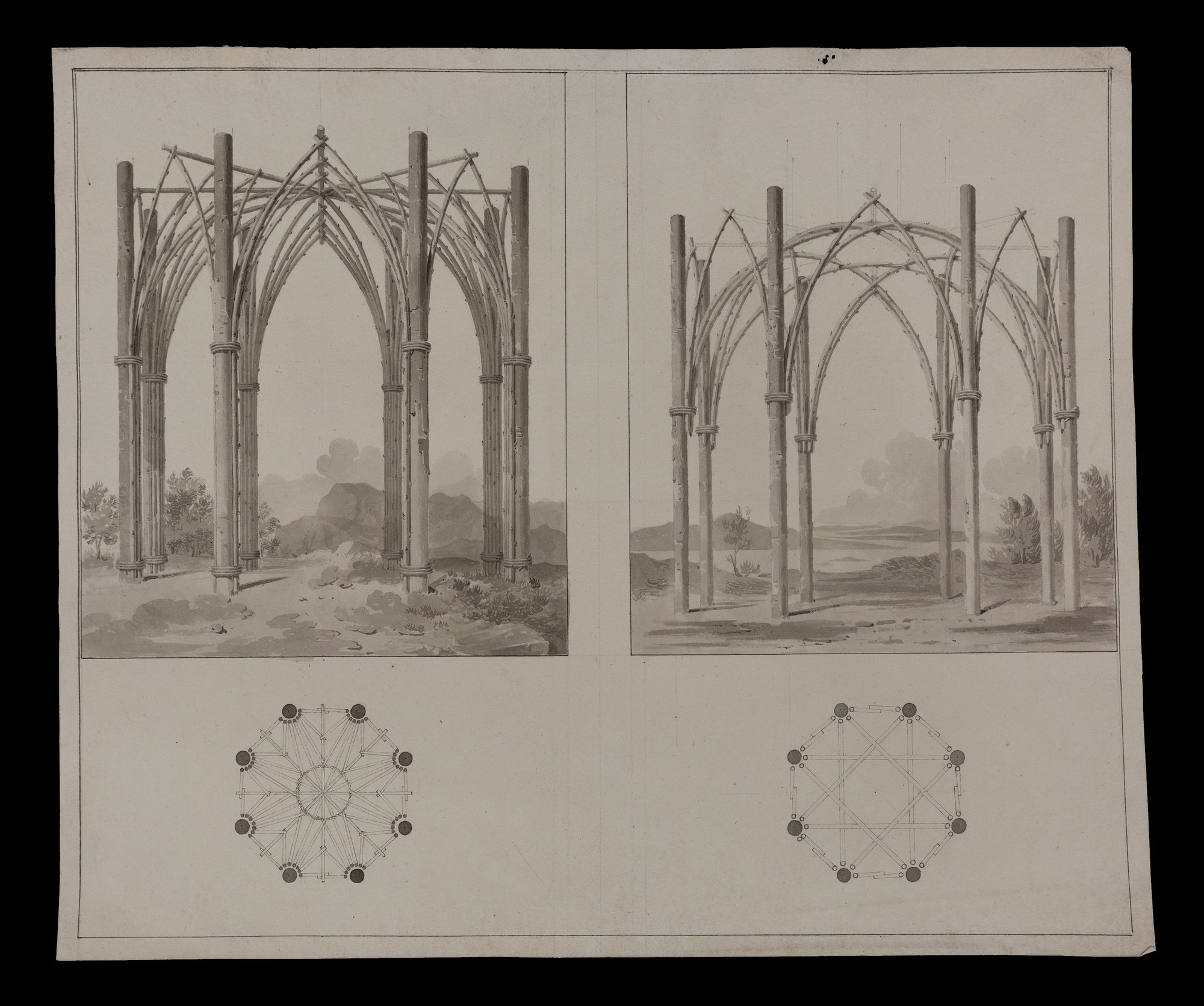 2000x1670 columns january, in out drawings drawing - Gothic Art Drawings