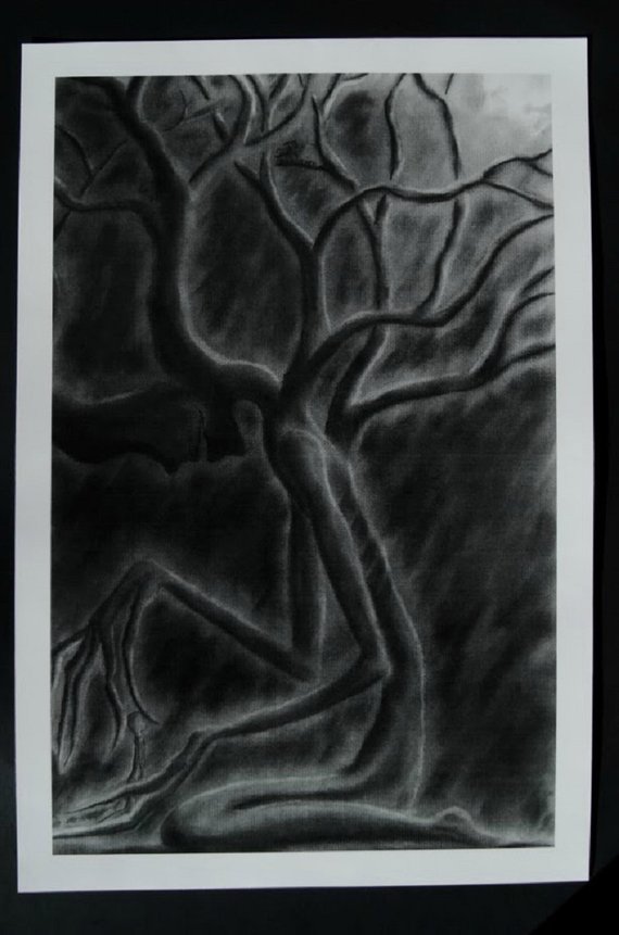 570x861 Original Art Printbroken Etsy - Gothic Art Drawings