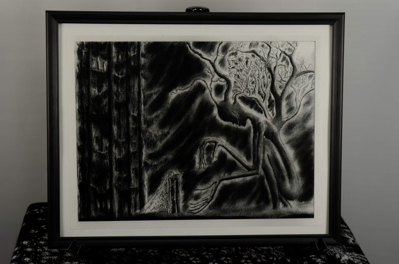 794x526 Original Art Printmeet Me In The Etsy - Gothic Art Drawings