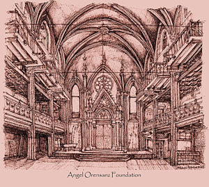 300x269 Angel Orensanz Centre In Pink Drawing - Gothic Art Drawings