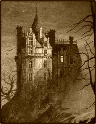 312x400 spooky clipart gothic castle - Gothic Castle Drawing