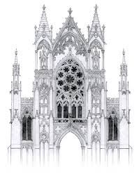 199x253 gothic castle drawing - Gothic Castle Drawing
