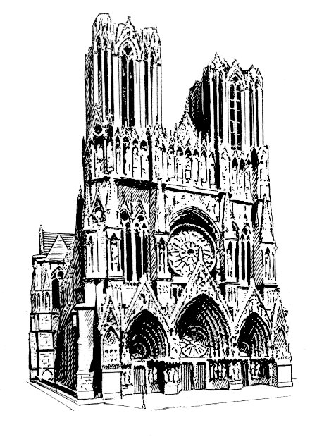 450x620 Filecathedral - Gothic Cathedral Drawing