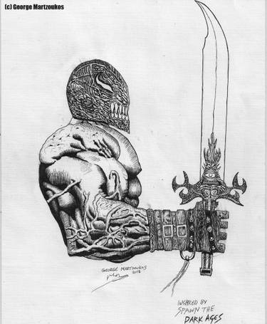 375x455 Gothic Drawings For Sale Saatchi Art - Gothic Drawings