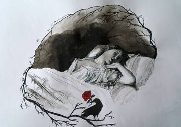 356x250 Gothic Drawings On Gothic Roses - Gothic Drawings