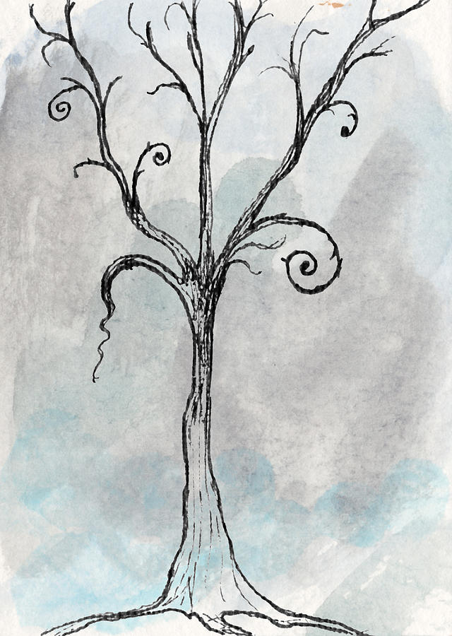 640x900 Gothic Tree Digital Art - Gothic Drawings
