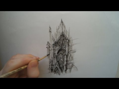 480x360 Gothic Drawings Quick Sketch Liner - Gothic Drawings