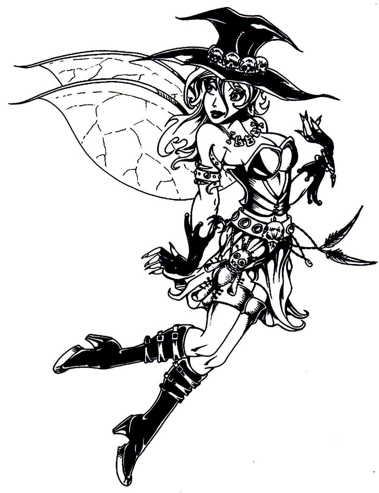 1229x1600 Gothic Fairy Coloring Pages Great Free Clipart, Silhouette - Gothic Fairy Drawings