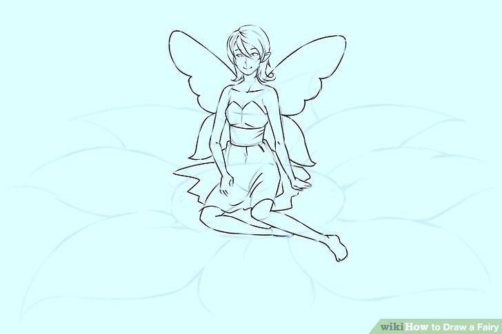 728x485 how to draw fairies image titled draw a fairy step draw gothic fairies - Gothic Fairy Drawings