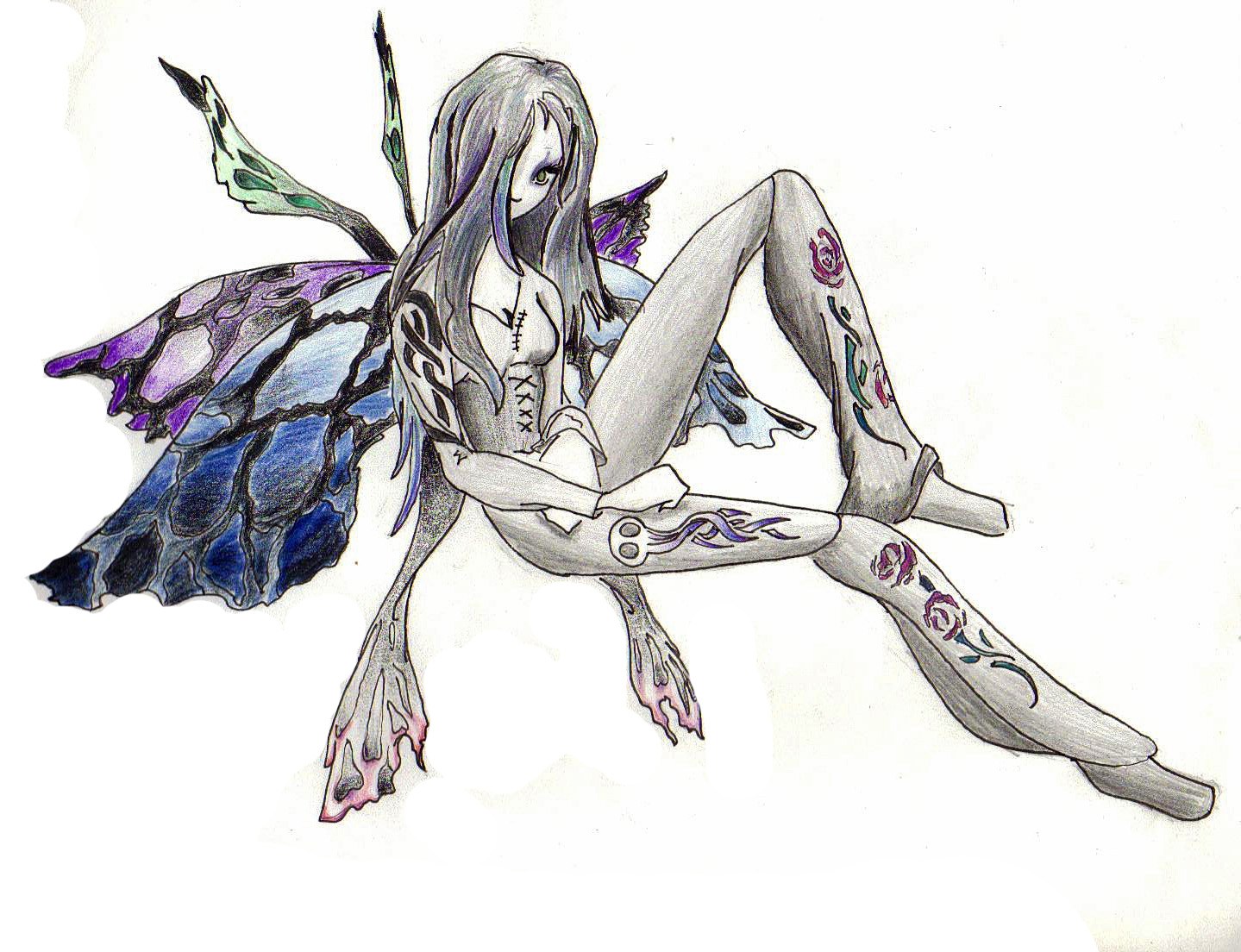 1439x1104 Dark Fairy Art Drawings - Gothic Fairy Drawings