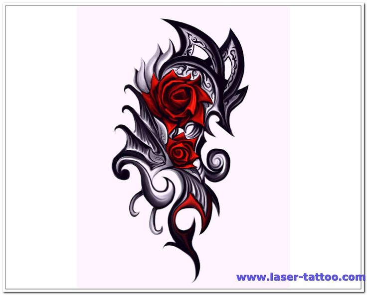 736x593 Gothic Tribal Rose Tattoos Images Ros On Tattoo Rose Drawing - Gothic Rose Drawing