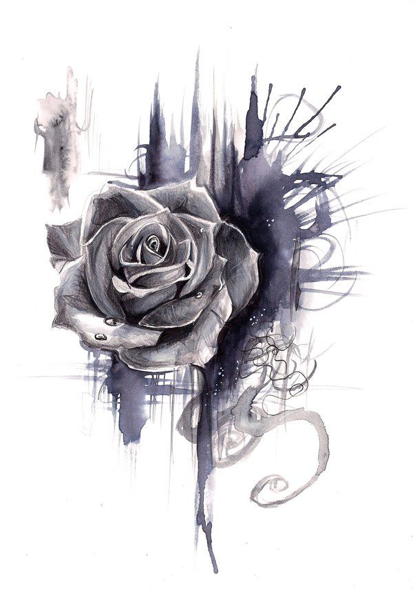 Gothic Rose Drawing at Explore collection of