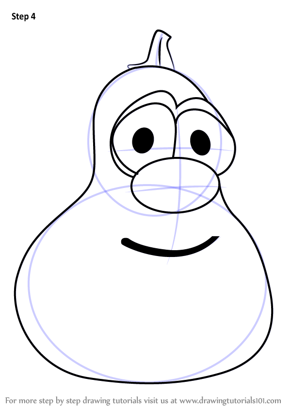 598x844 learn how to draw jimmy gourd from veggietales - Gourd Drawing