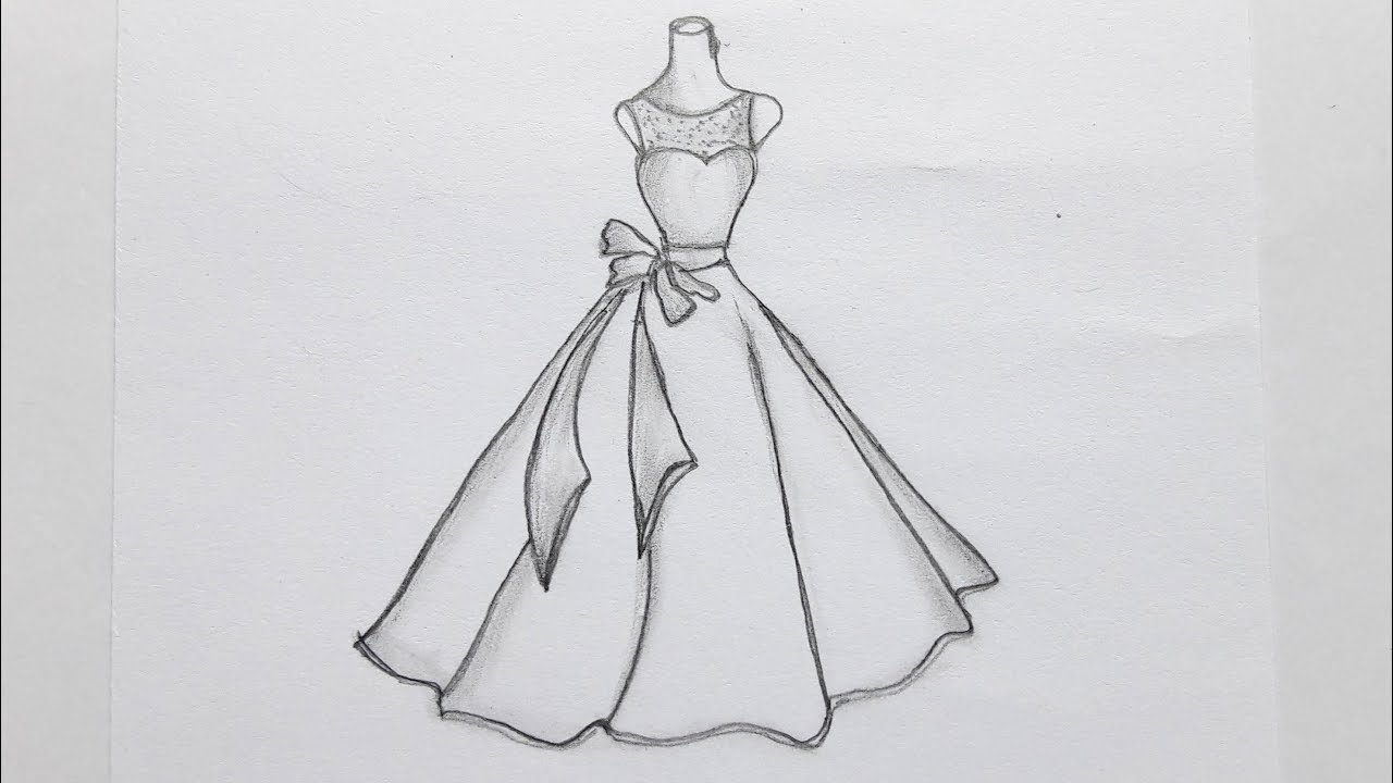 Gown Drawing At Explore Collection Of Gown Drawing