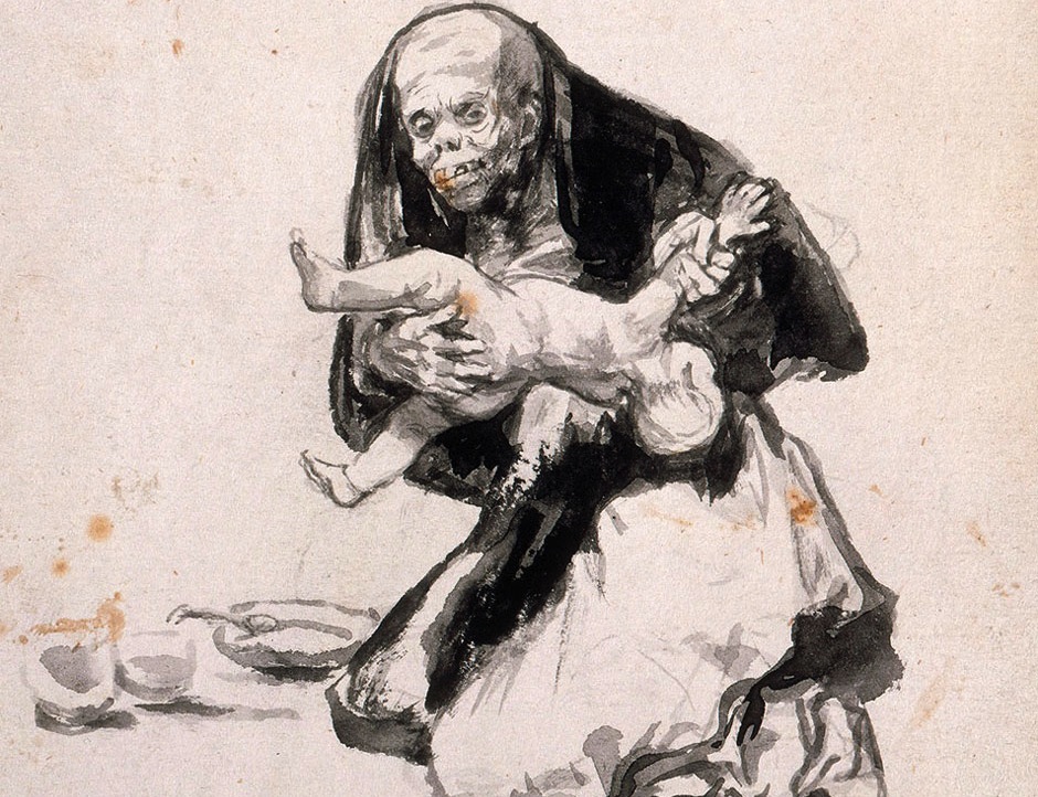 940x722 goya's funny, disquieting drawings of witches and crones - Goya Drawings