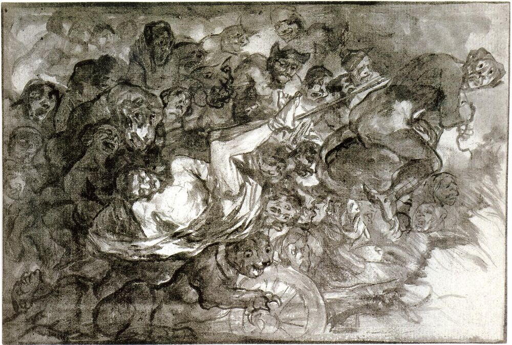 1000x674 goya drawings inferno - Goya Drawings