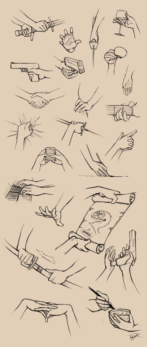 583x1371 Grab Some Paper And Draw Some Hands - Grab Drawing