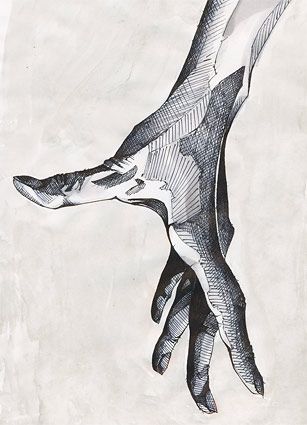 307x425 Hand Grab - Grab Drawing