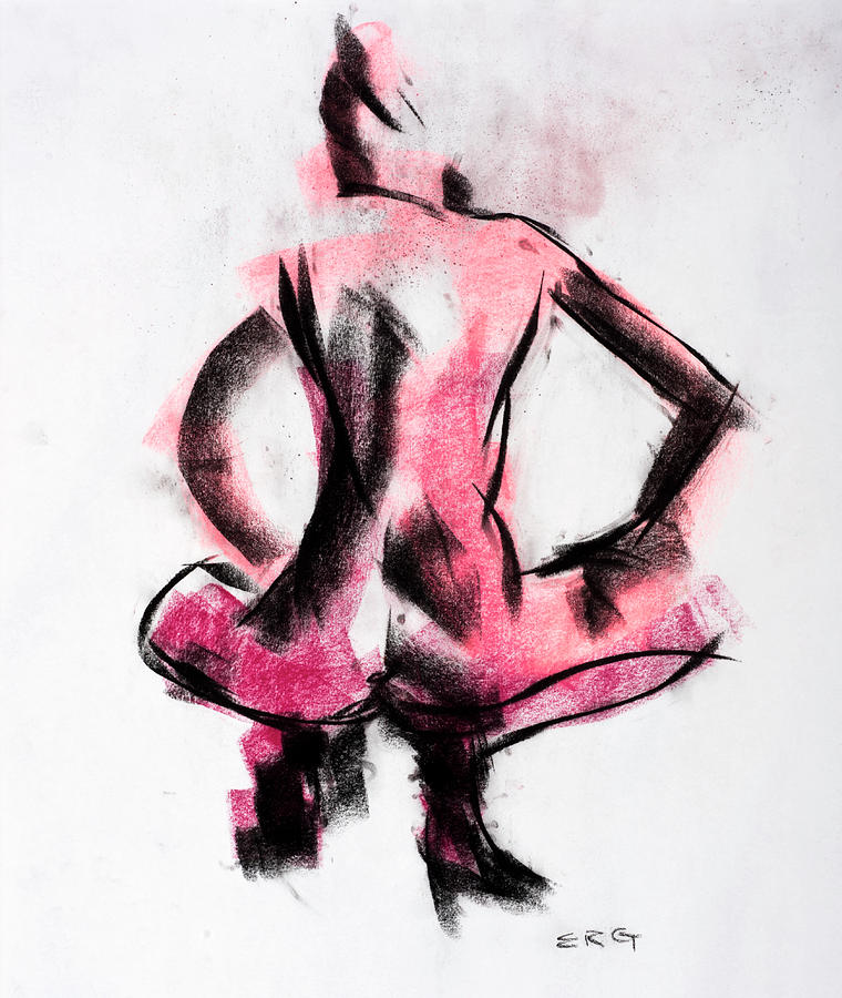 760x900 Pink Woman Drawing - Grab Drawing
