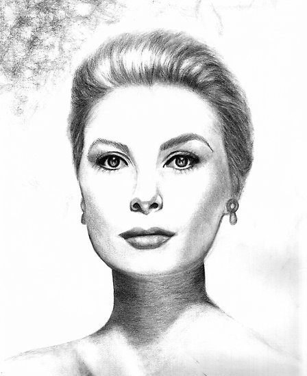 448x550 Grace Kelly Princess Grace Posters - Grace Kelly Drawing