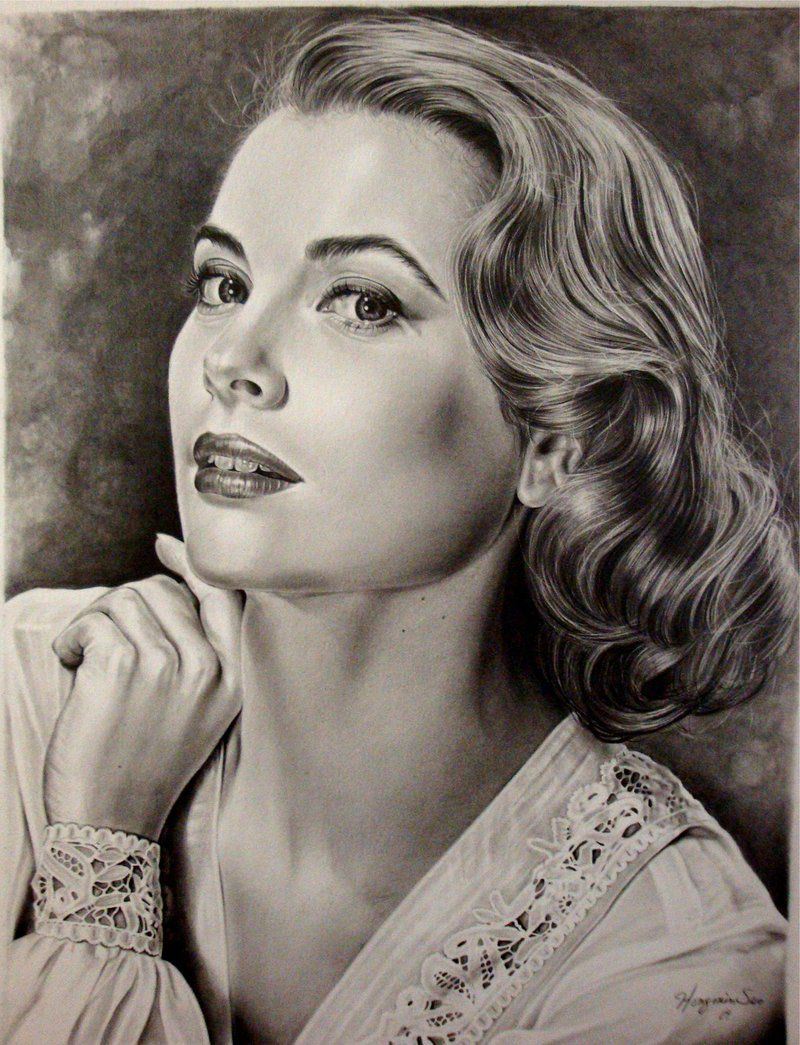 800x1045 Grace Kelly Golden Era - Grace Kelly Drawing