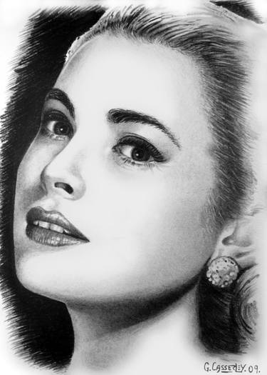 375x525 Grace Kelly Drawing - Grace Kelly Drawing