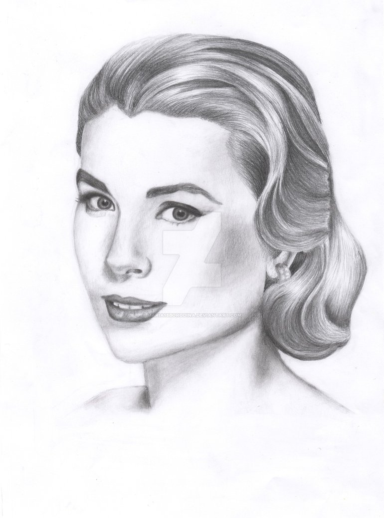 770x1038 Grace Kelly Drawing - Grace Kelly Drawing