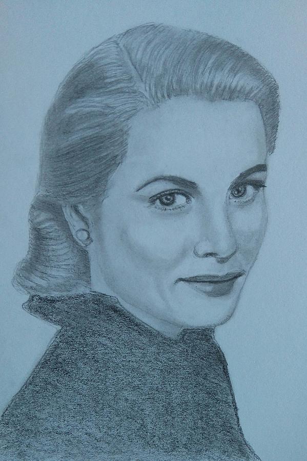 599x900 Grace Kelly Drawing - Grace Kelly Drawing
