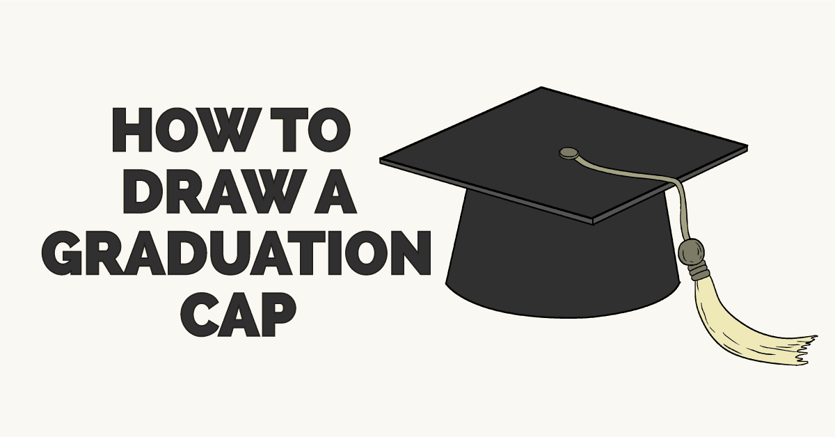 1200x628 How To Draw A Graduation Cap - Grad Cap Drawing