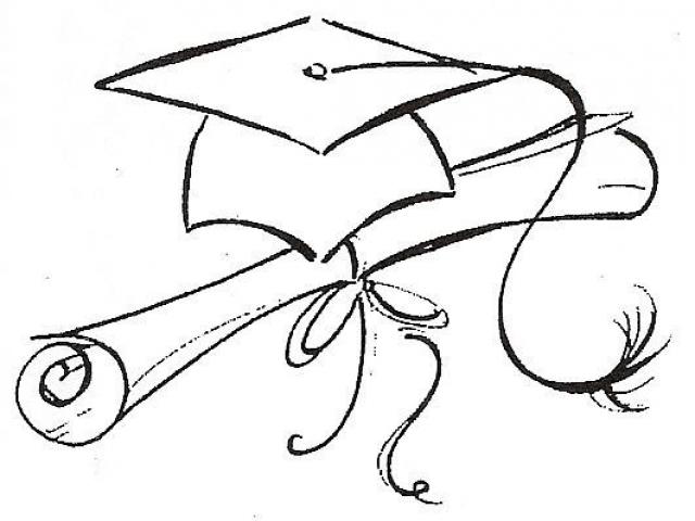 640x480 Graduation Cap Drawing - Grad Cap Drawing