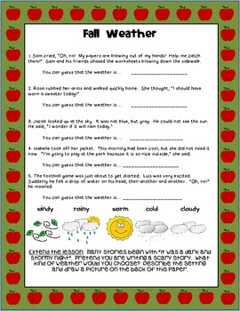 270x350 drawing conclusions fall weather - Grade Drawing