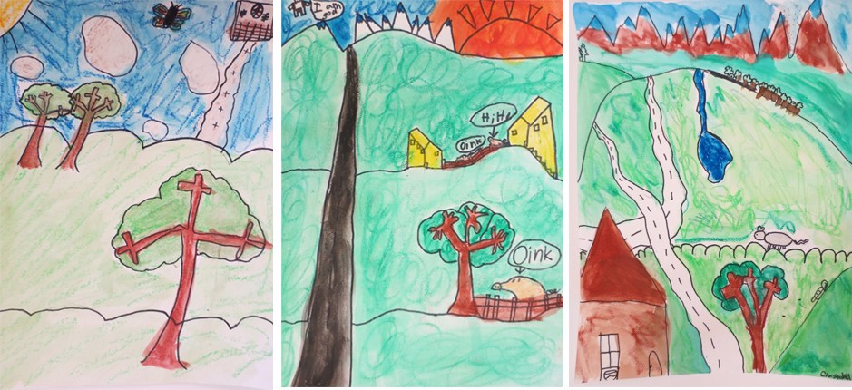 939x430 Showing Depth In Landscapes Grade Drawing Project Art Is - Grade Drawing