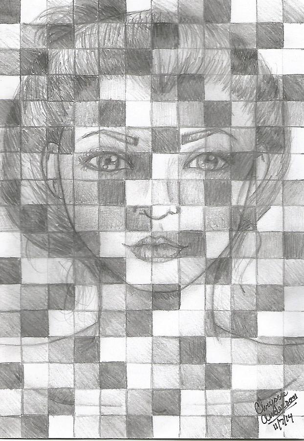 622x900 gradient woman drawing - Gradient Drawing