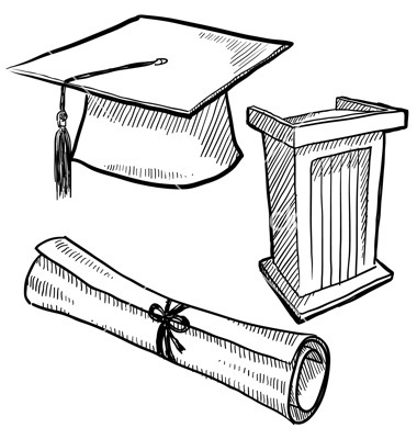 380x400 graduation cap drawing - Graduation Cap Drawing